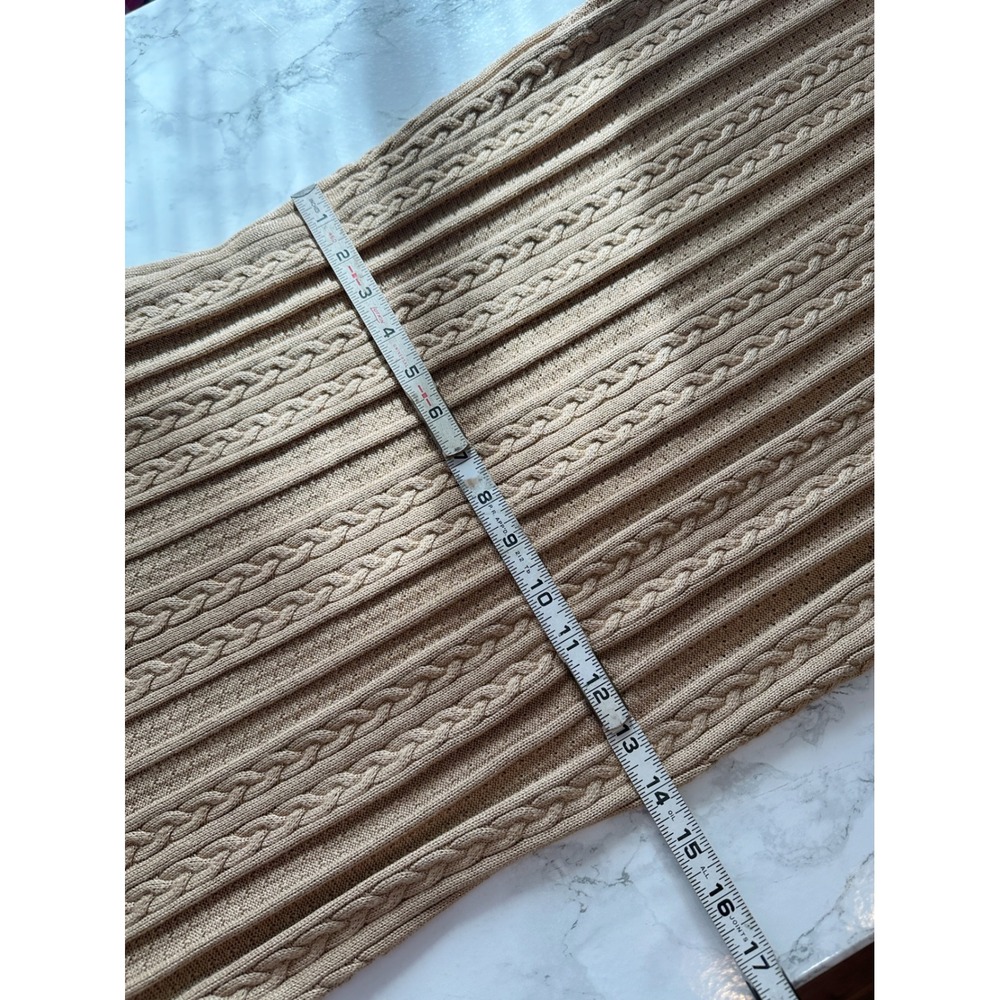 NWOT Show Me Your Mumu Valletta Gold‎ Metallic Cable Knit Maxi Dress Size Large - Picture 9 of 10